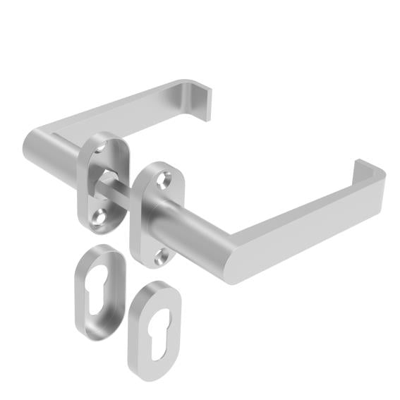 Rozsdamentes kilincs - zártakaróval AISI 304, K320