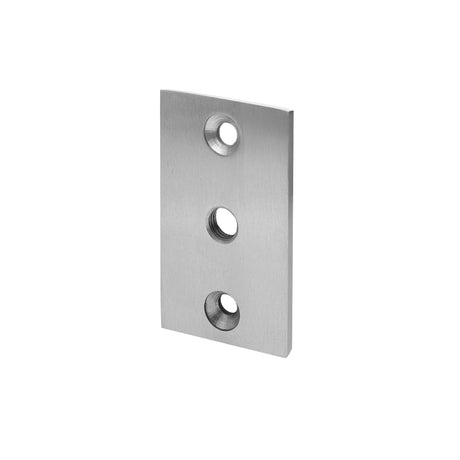 100x60x8mm s 2 x 15,5mm -es lemez állítható zsanérokhoz, INOX