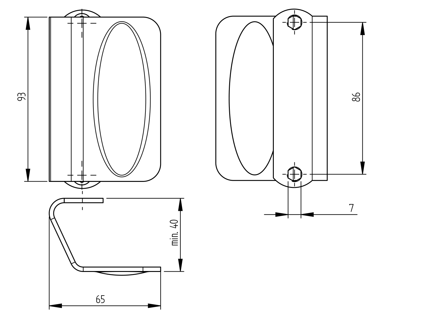 Kapunyitó fogantyú - rozsdamentes