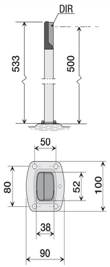 Oszlop fotocellához