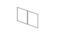 Pozinkovaný rám dvojkrídlovej brány, nepozváraný - Natural - SET