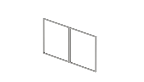 Horganyzott kétszárnyú kapukeret 3,92 x 1,85 m, hegesztés nélküli - Natural - SZETT