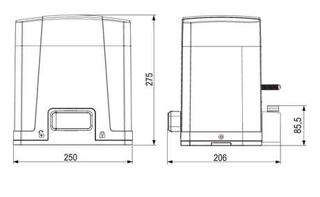 ROLLKIT elektromos úszó/tolókapuhoz do 800kg