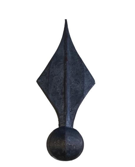 Kovácsolt csúcsdísz h160, b55