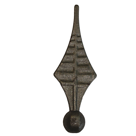 Kovácsoltvas csúcsdísz h165, b53mm