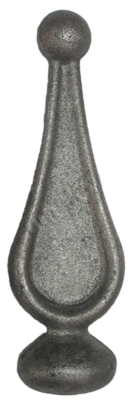 Kovácsoltvas csúcsdísz- gömbvégű h120, b35, n30mm