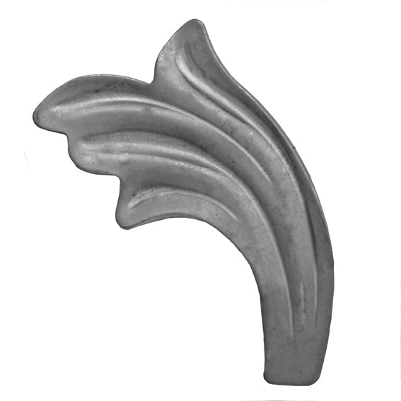 Lemez díszlevél-balos 90x50, t3mm