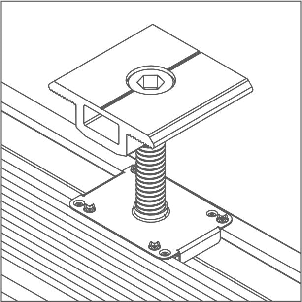 Köztes leszorító FV panel 30-40 mm keretéhez