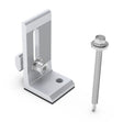 L-bracket for corrugated/trapezoidal sheet roofing