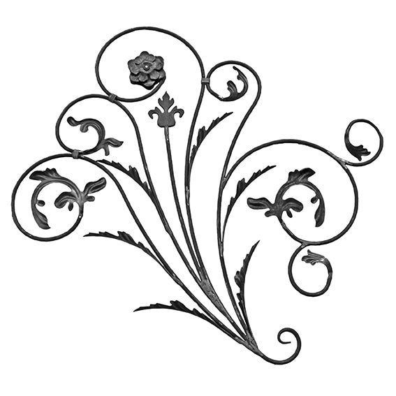 Kovácsoltvas dísz balos D12mm