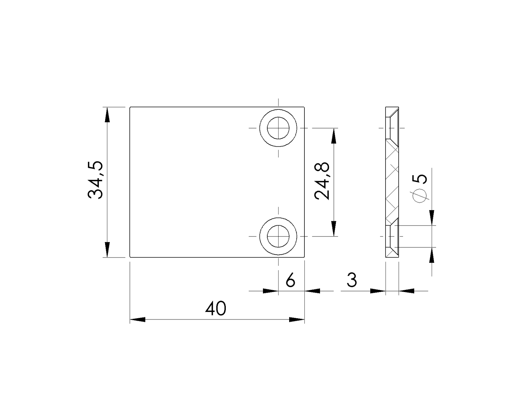 Alumínium adapter sapka 20 mm lécekhez R7016