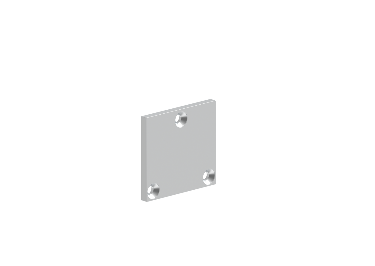 Aluminium Bottom Post Cover 56x60 - Natural