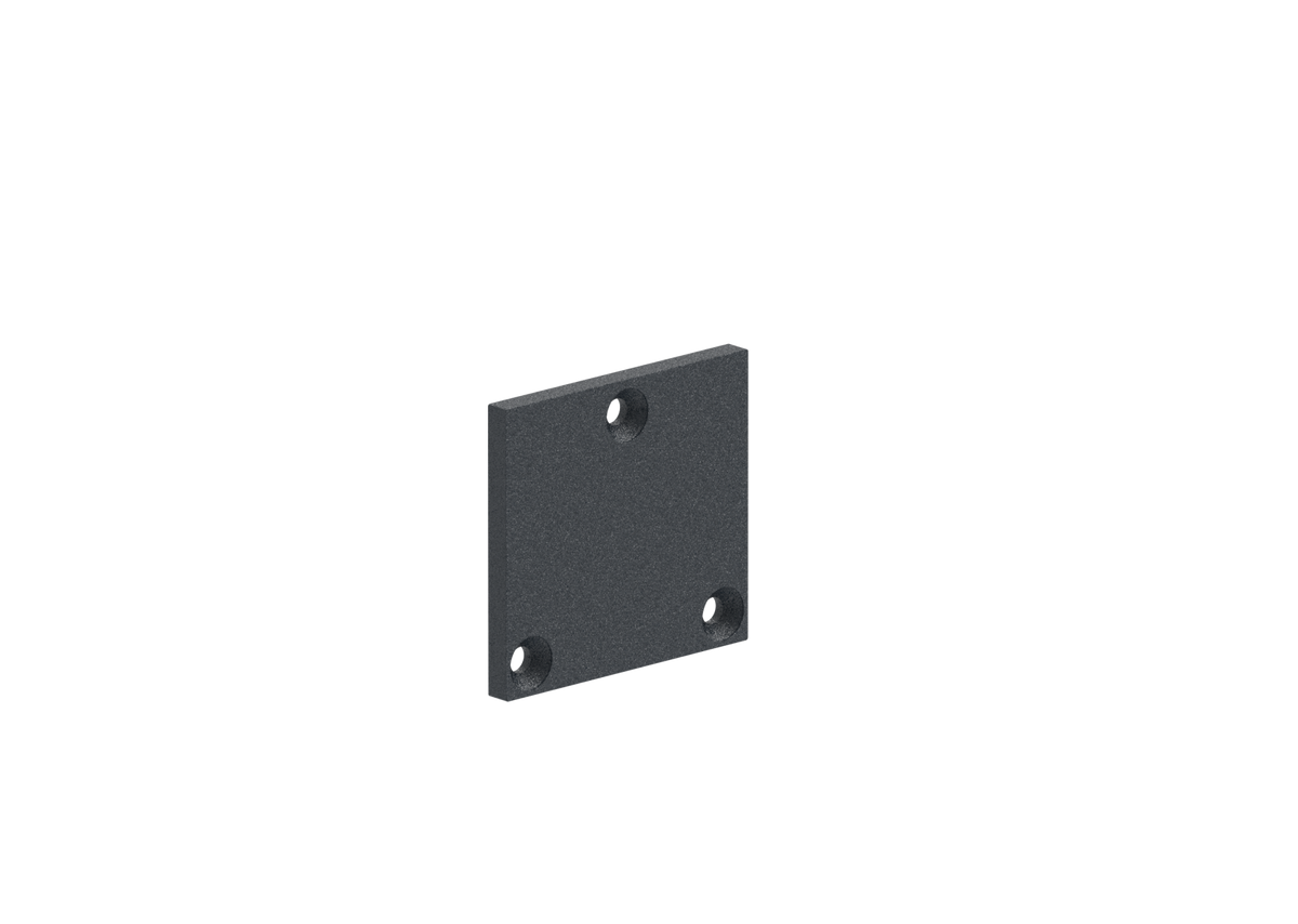 Aluminium Bottom Post Cover 56x60 - Anthracite RAL 7016