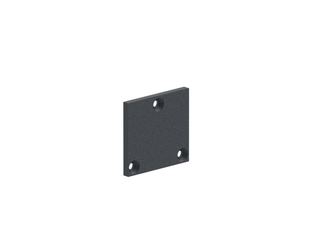 Aluminium Bottom Post Cover 56x60 - Anthracite RAL 7016