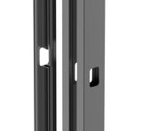 50x60-as alumínium oszlopkészlet és zárófedél záró részhez - 1850mm R7