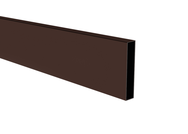 Alumínium lamella, 20x100x1,1-6000mm, barna RAL8017