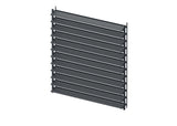 Set Antracitový pozinkovaný oceľový horizontálny naklápací systém 1,07 m s 1,2 m hliníkovou Antracitovou výplňou 20x95