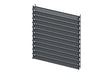 Antracit alumínium vízszintes billenő rendszer készlet 1,09m AL 1,2m antracit töltéssel 20x95mm