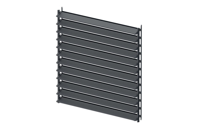 Antracit alumínium vízszintes billenő rendszer készlet 1,09m AL 1,2m antracit töltéssel 20x95mm