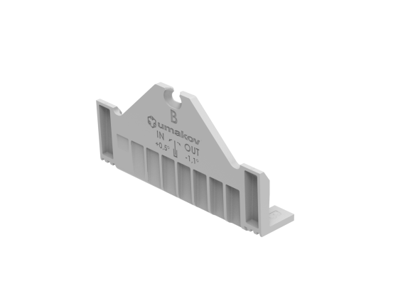 Ékelő és tömítő szett állítható rögzítésű üveghez - canal B