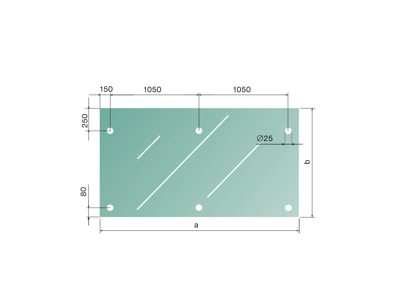 Ragasztott, edzett üveg előtetőhöz GS/PR-R3