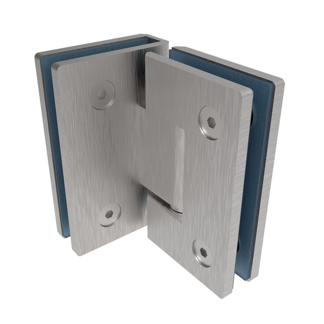 Rozsdamentes sarokzsanér üvegajtóra/üvegfalra