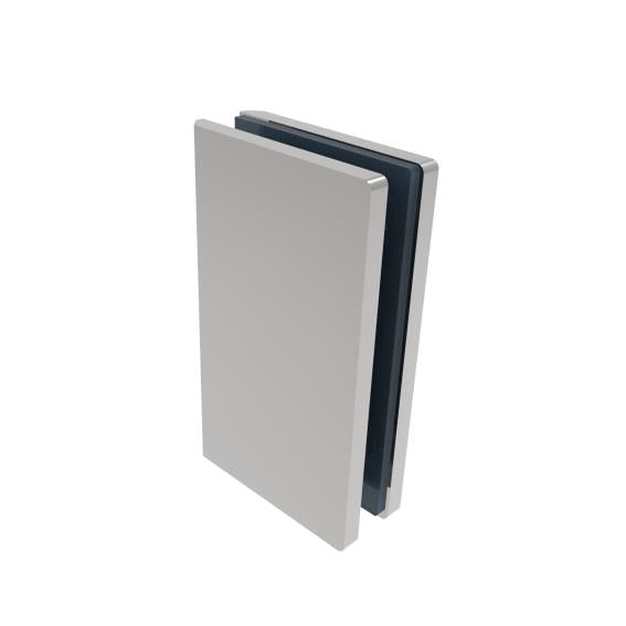 Rozsdamentes falibekötő üvegfalhoz 90° AISI304,