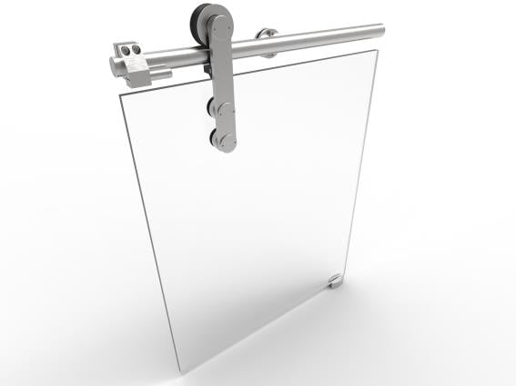 Tolóajtó vasalat üveghez (AISI304)