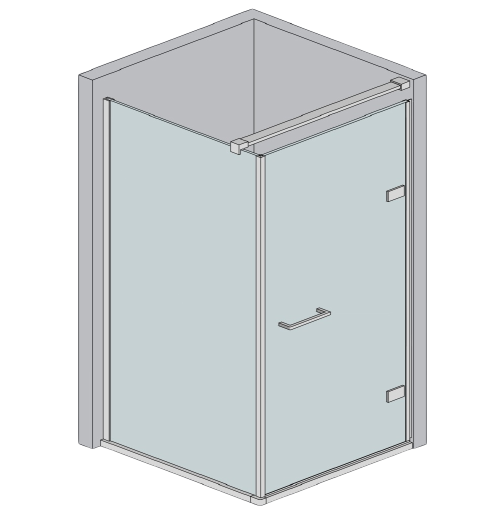 Toló üvegajtó vasalat - rozsdamentes lengőajtók