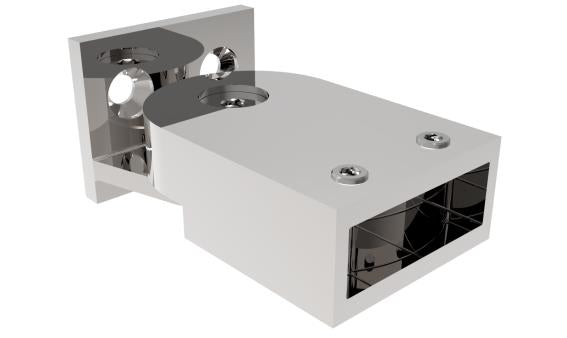 Rozsdamentes álítható üvegtámhoz rúdvég-falibekötő