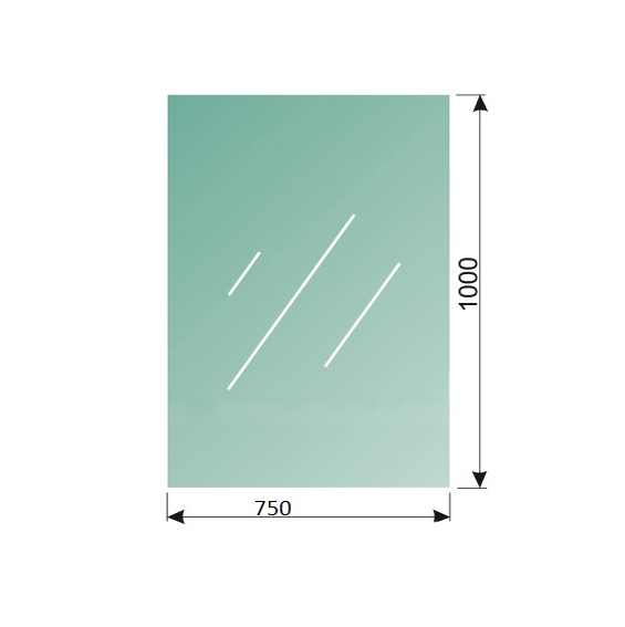 Színtelen laminált/edzet üveg