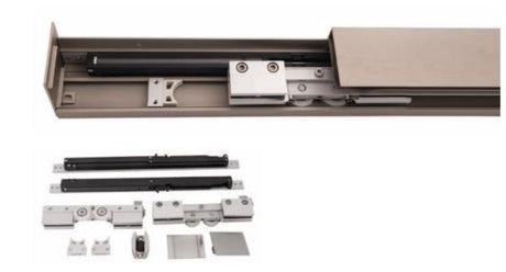 Toló üvegajtó vasalatgarnitára - aluprofillban 3m