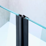 Zuhanyajtó mágneszár PVC - 180° black