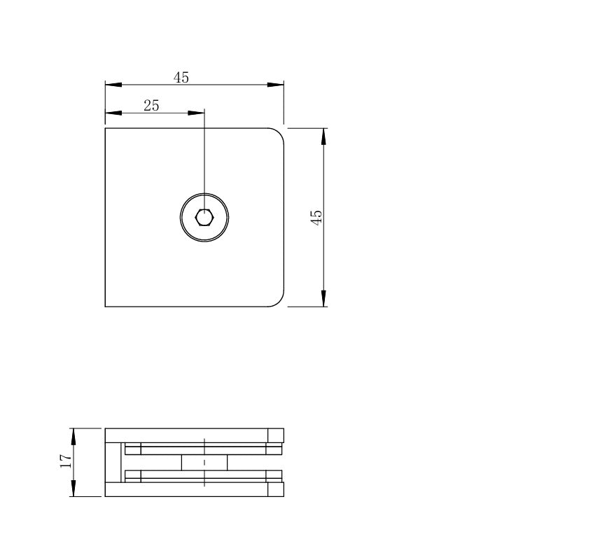 Pont üvegtartó, BLACK
