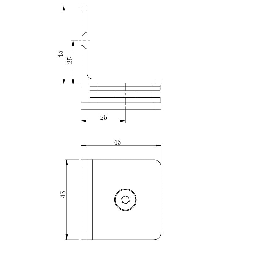 Pont üvegtartó, BLACK