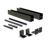 Franciaerkély alumínium szerelvény (üveg nélkül)