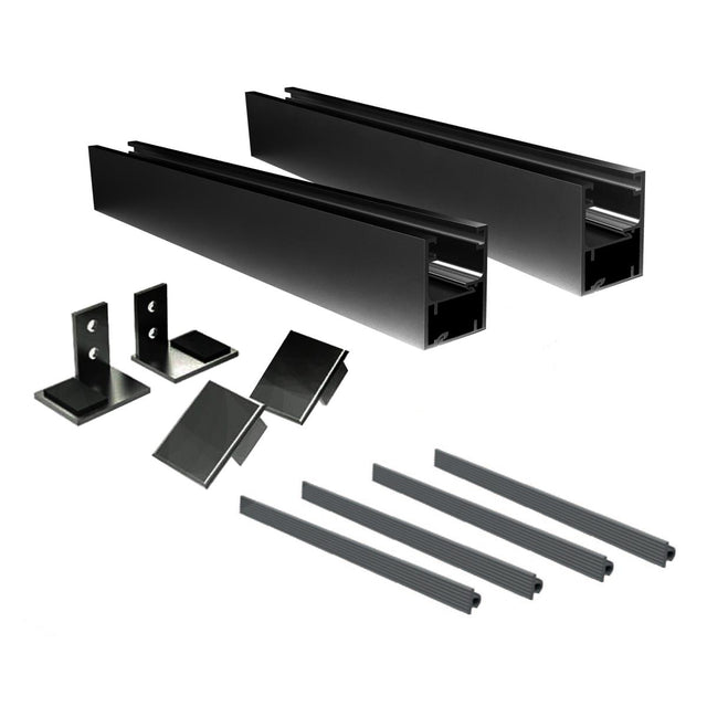 Franciaerkély alumínium szerelvény (üveg nélkül)