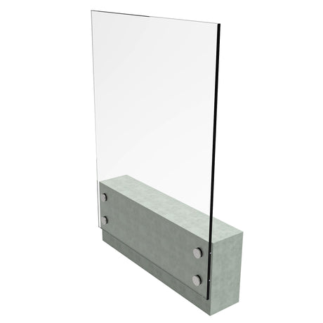 Üvegelt franciaerkély garnitúra AISI304