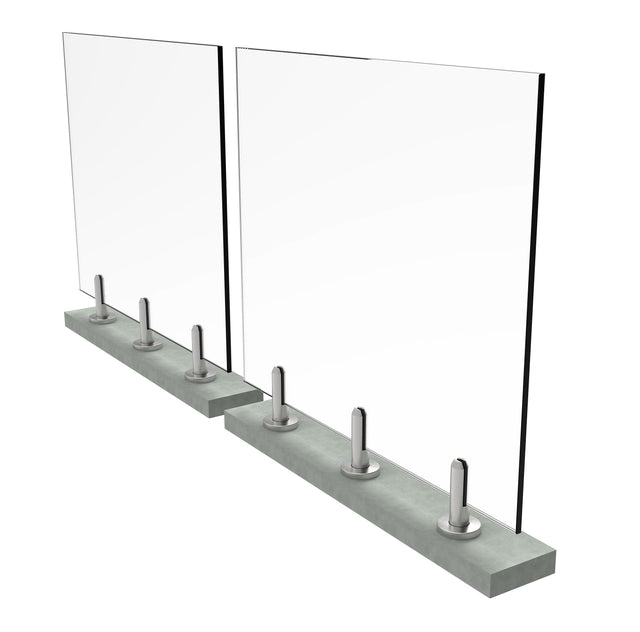 Üvegelt franciaerkély rozsdam. lábakon 1.0 kN