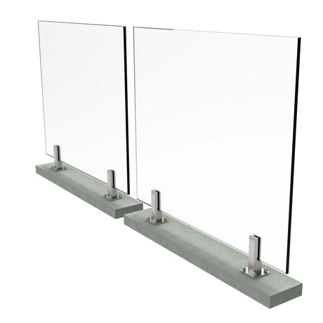 Vonalmenti üvegkorlát szett spigot oszlopokkal