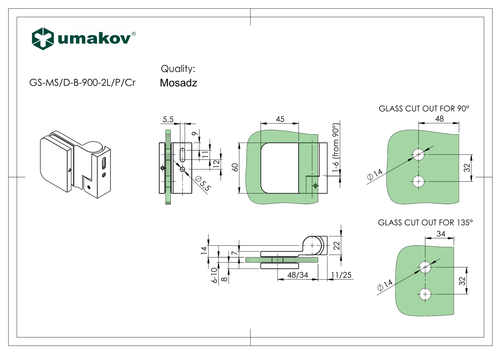 Zuhanyzóba forgáspont-üvegajtóhoz-balos