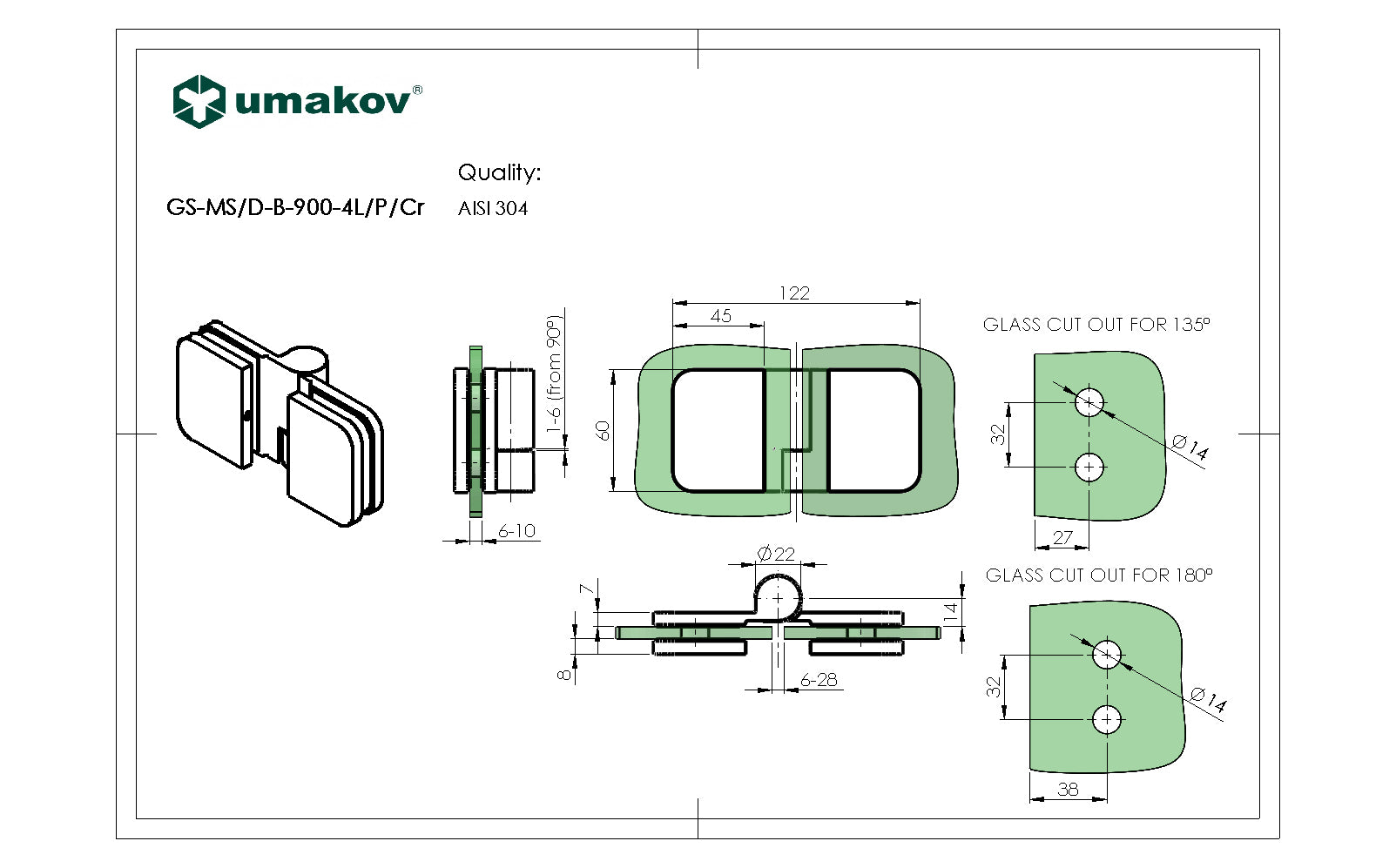 Zuhanyzóba forgáspont-üvegajtóhoz-balos