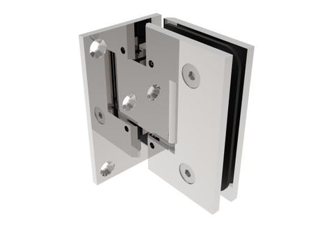 Krómozott sárgaréz zsanér üvegajtóra/falra