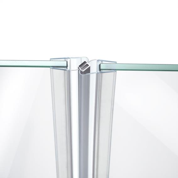 Zuhanyajtó mágneszár PVC - 180°