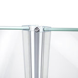 Zuhanyajtó mágneszár PVC - 180°