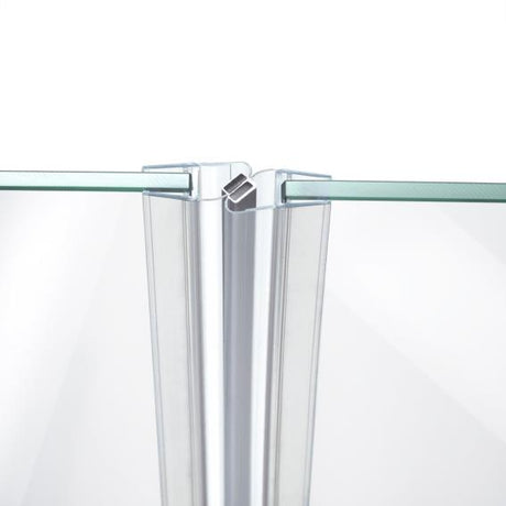 Zuhanyajtó mágneszár PVC - 180°