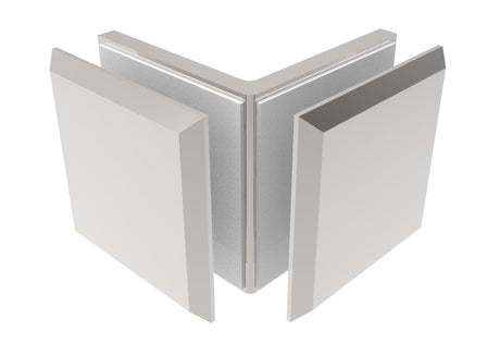 Pont üvegtartó, Zamak, 90°, T 8-10 mm