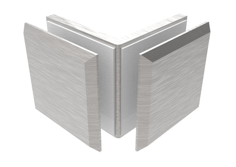 Pont üvegtartó, Zamak, 90°, T 8-10 mm