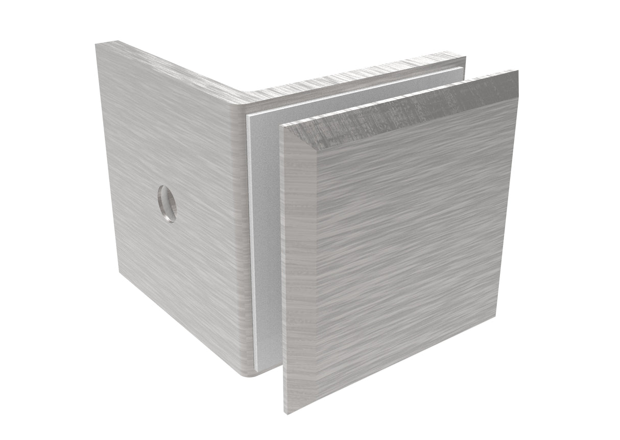 Pont üvegtartó, Zamak, 90°, T 8-10 mm