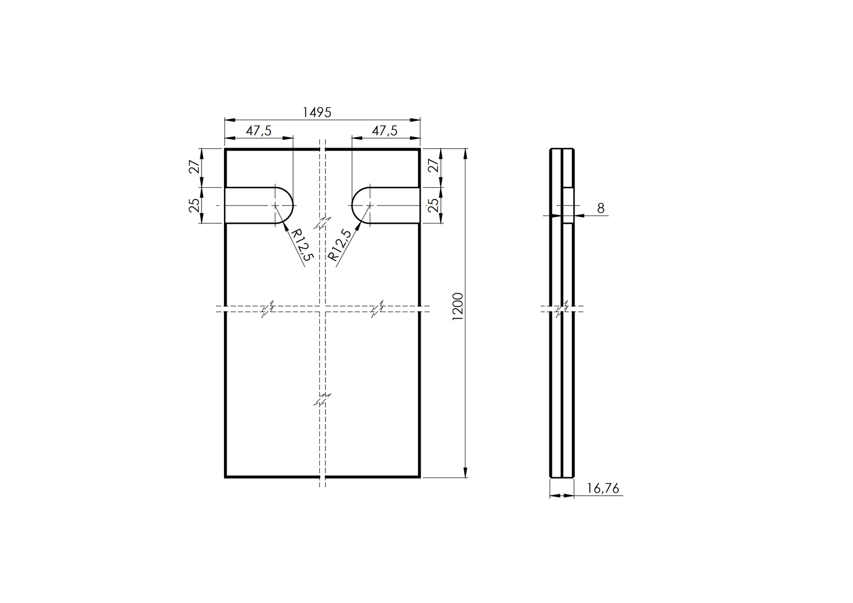 Átlátszó, hőkezelt, ragasztott üveg VSG/TVG